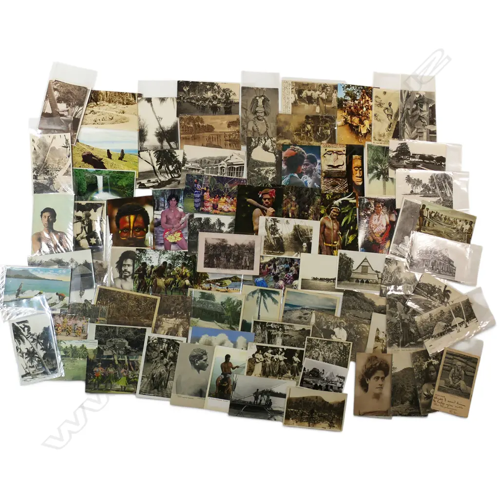 COLLECTION PACIFIC POSTCARDS cannibal feast etc Image 1++